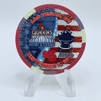 Four Queens Las Vegas Nevada 2011 'Labor Day' LE $5 Casino Chip D0285