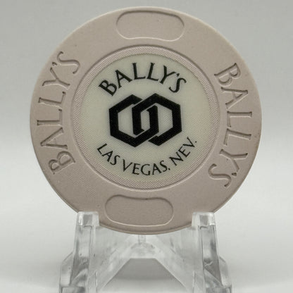Bally's Las Vegas Nevada 1986 Series 107 Roulette White Casino Chip V7893