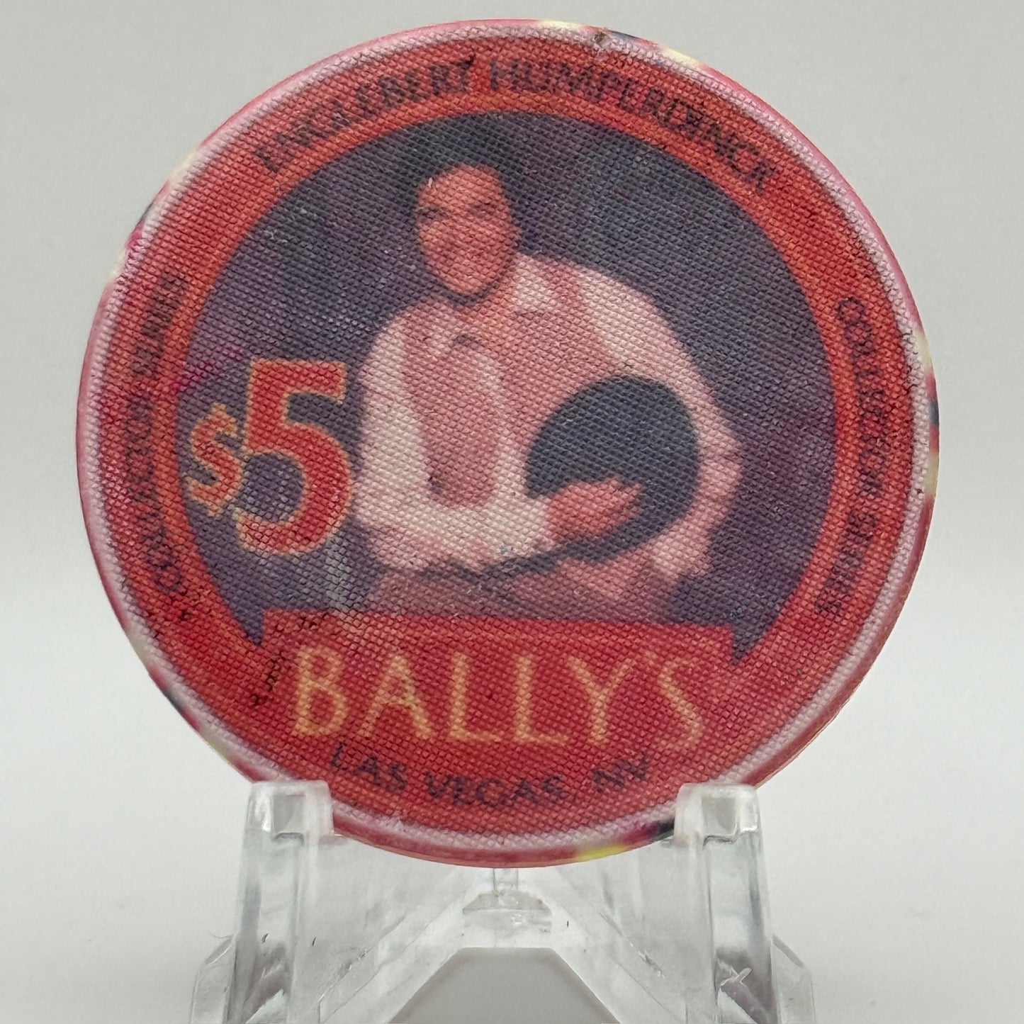 Bally's Las Vegas Nevada 1995 'Englebert Humperdinck' LE $5 Casino Chip N0603