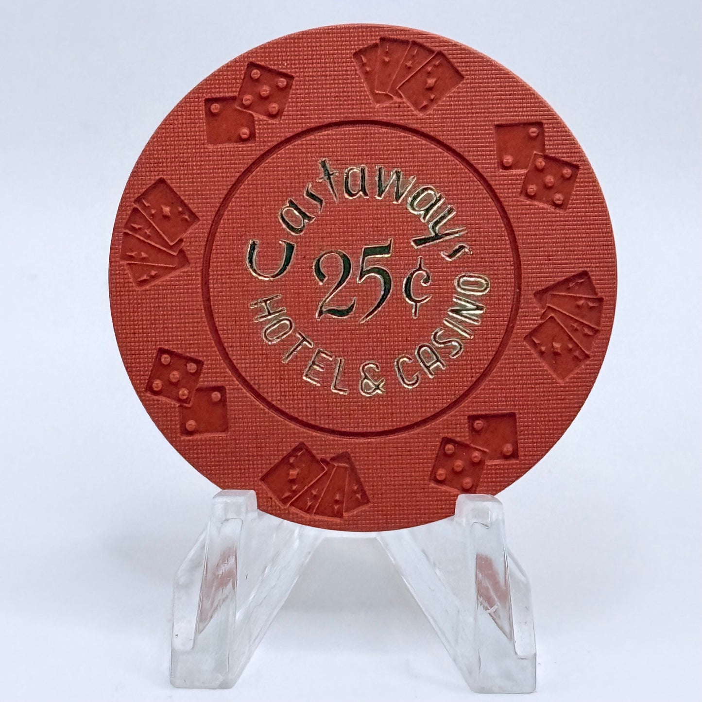 Castaways Las Vegas Nevada 1967 $0.25 Casino Chip N1450