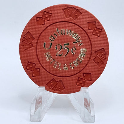 Castaways Las Vegas Nevada 1967 $0.25 Casino Chip N1450