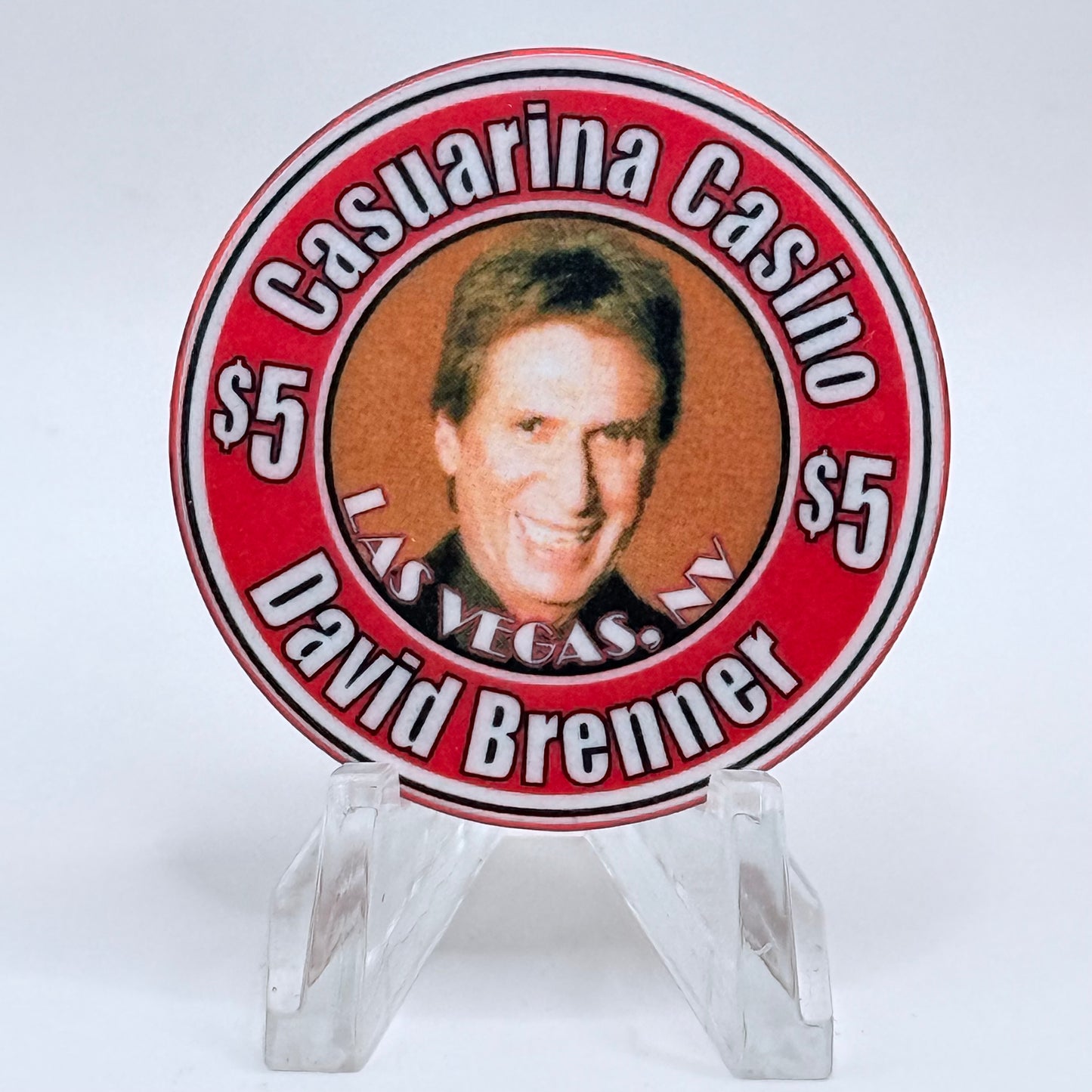 Casuarina Las Vegas Nevada 2003 'David Brenner' LE $5 Casino Chip E0214