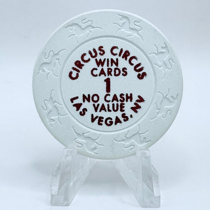 Circus Circus Las Vegas Nevada 2000 $1 Win Cards Chips V7417
