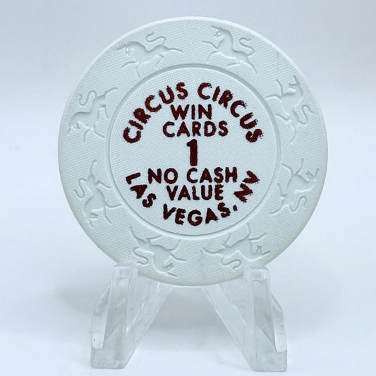 Circus Circus Las Vegas Nevada 2000 $1 Win Cards Chips V7417