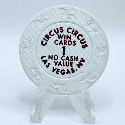 Circus Circus Las Vegas Nevada 2000 $1 Win Cards Chips V7417