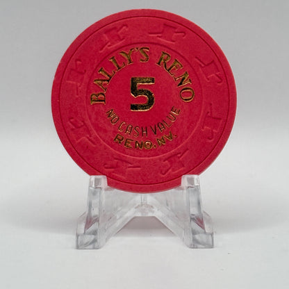 Bally's Reno Nevada $5 NCV Casino Chip N2791