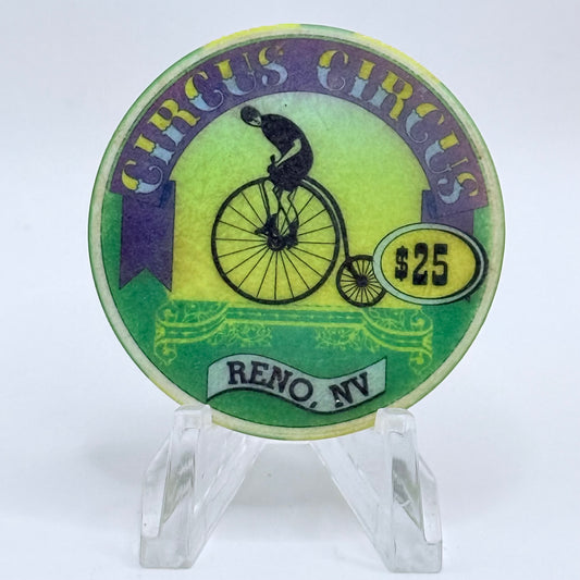 Circus Circus Reno Nevada 1995 $25 Casino Chip N5079