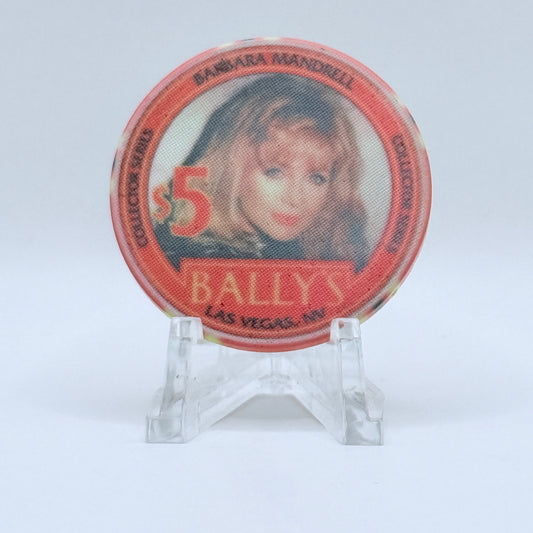 Bally's Las Vegas Nevada 1995 'Barbara Mandrel' LE $5 Casino Chip N0595