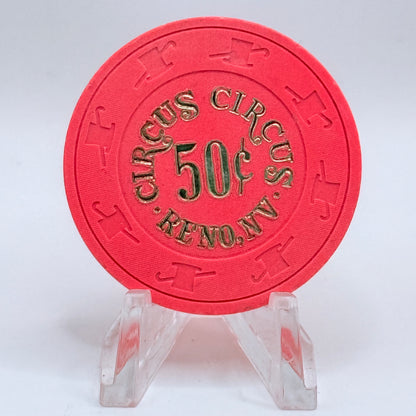 Circus Circus Reno Nevada 1980s $0.50 Casino Chip V6519