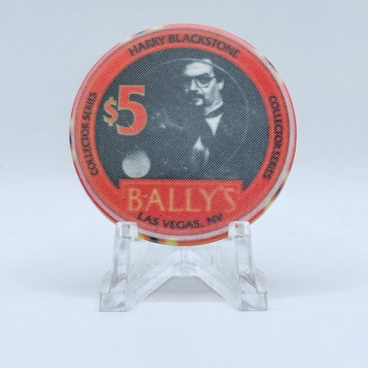 Bally's Las Vegas Nevada 1995 'Harry Blackston' LE $5 Casino Chip N0608
