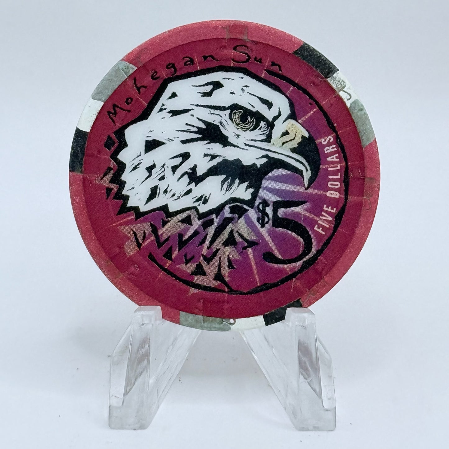 Mohegan Sun Uncasville Connecticut 1997 Series 4 $5 Casino Chip