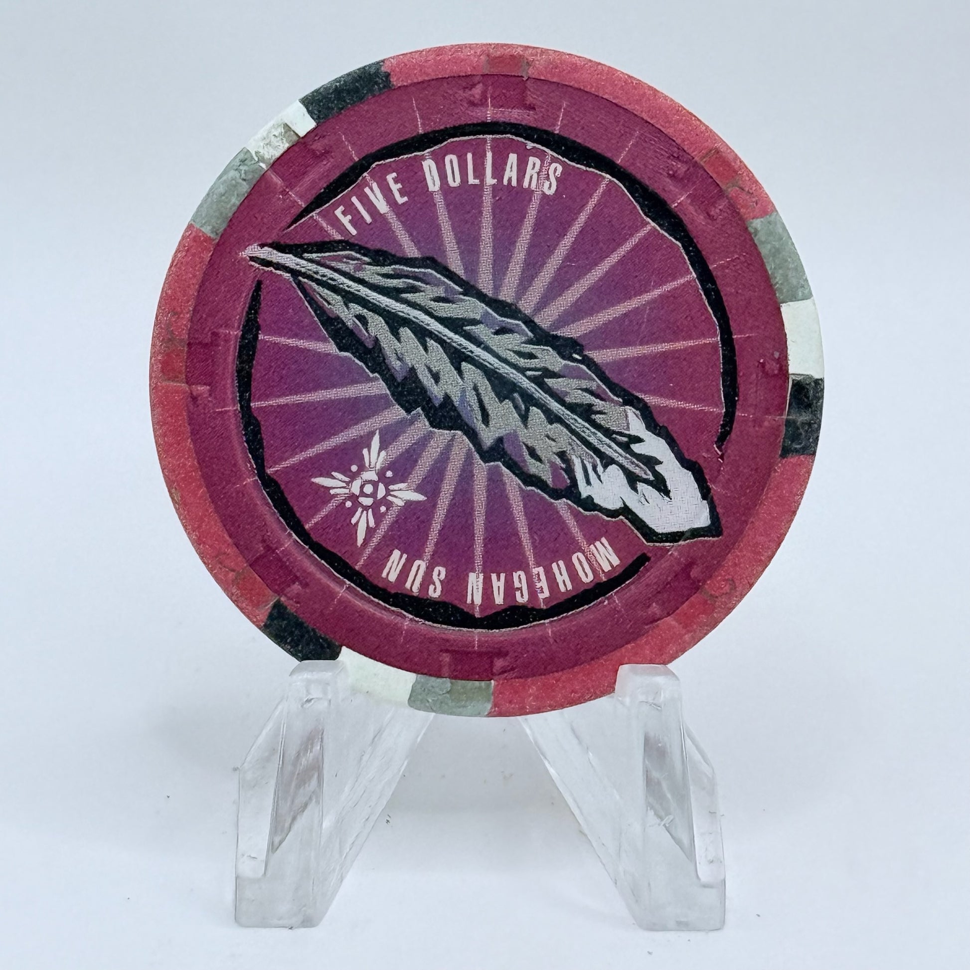 Mohegan Sun Uncasville Connecticut 1997 Series 4 $5 Casino Chip