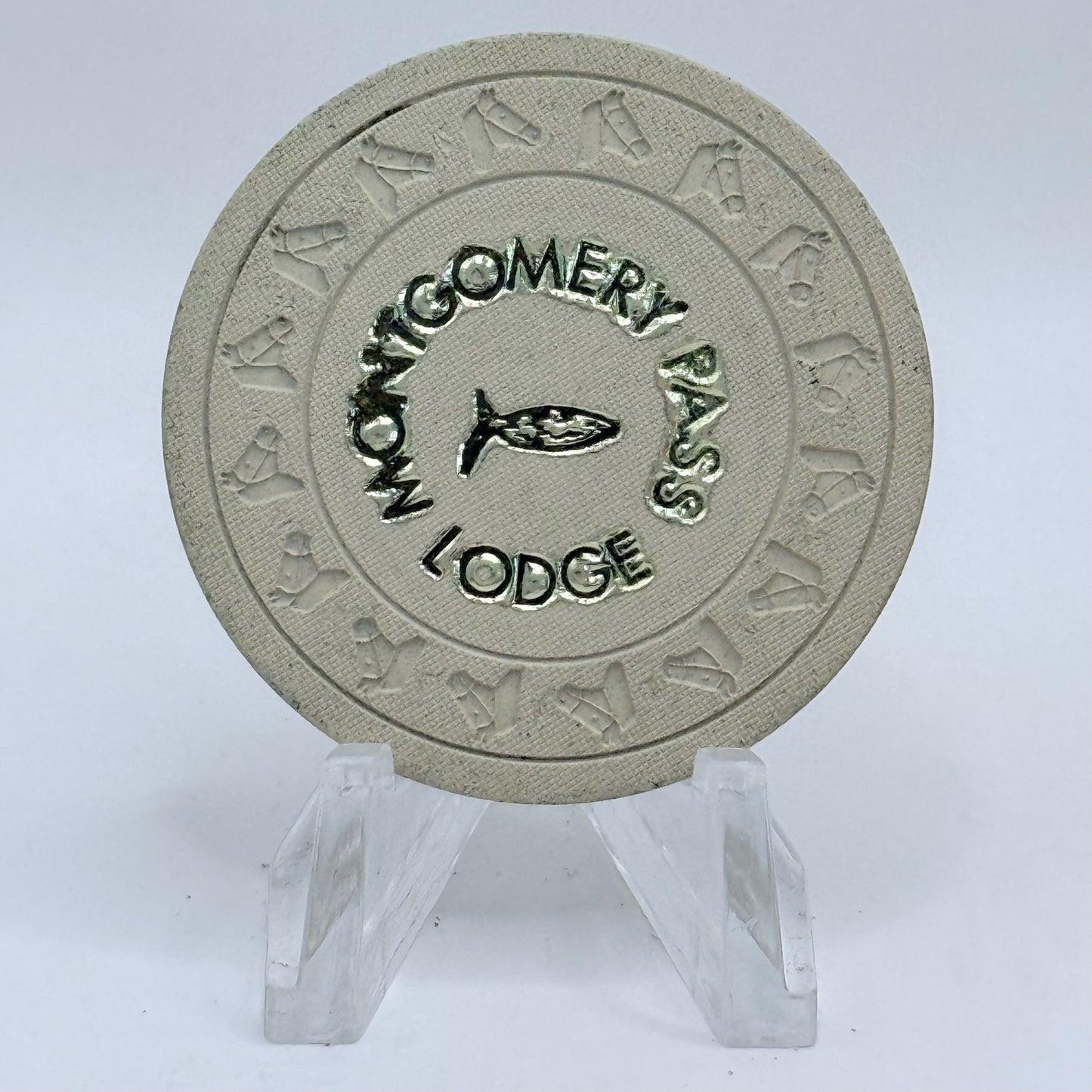 Montgomery Pass Lodge Montgomery Pass Nevada 1965 $5 Casino Chip V1167