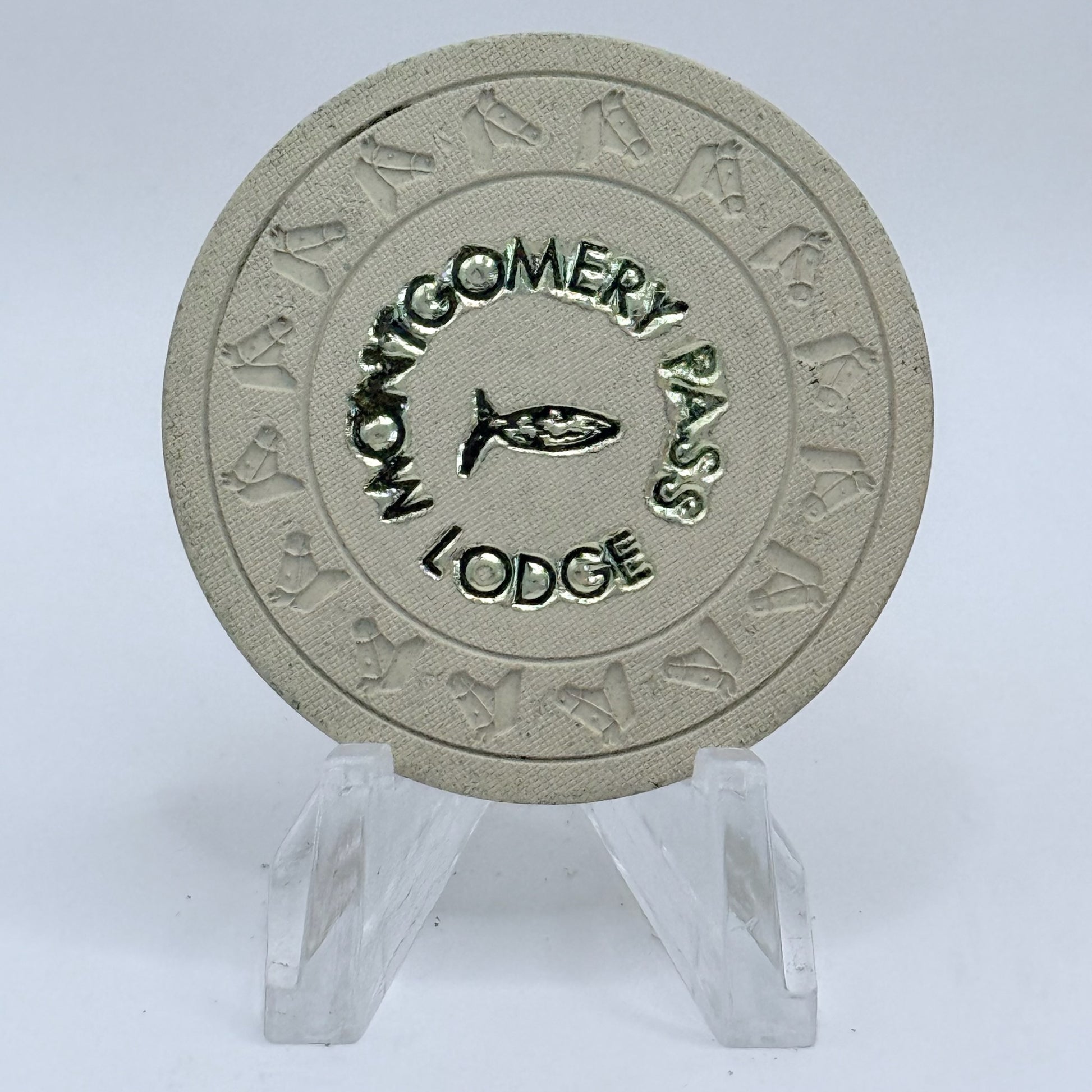 Montgomery Pass Lodge Montgomery Pass Nevada 1965 $5 Casino Chip V1167