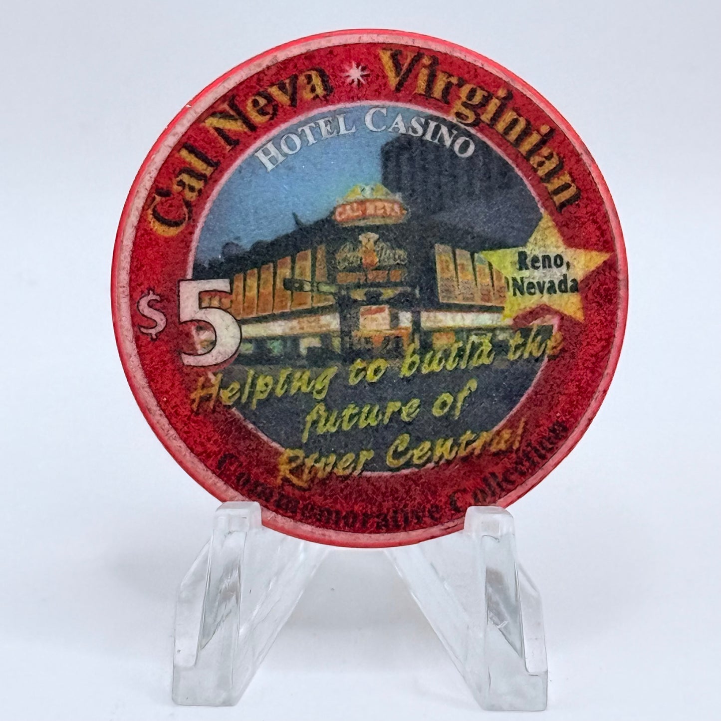 Club Cal-Neva Reno Nevada 1999 'Happy New Year' LE $5 Casino Chip V3904