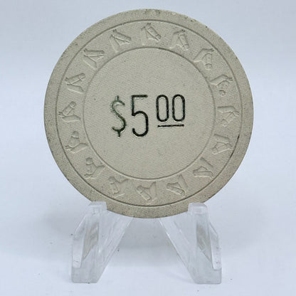 Montgomery Pass Lodge Montgomery Pass Nevada 1965 $5 Casino Chip V1167