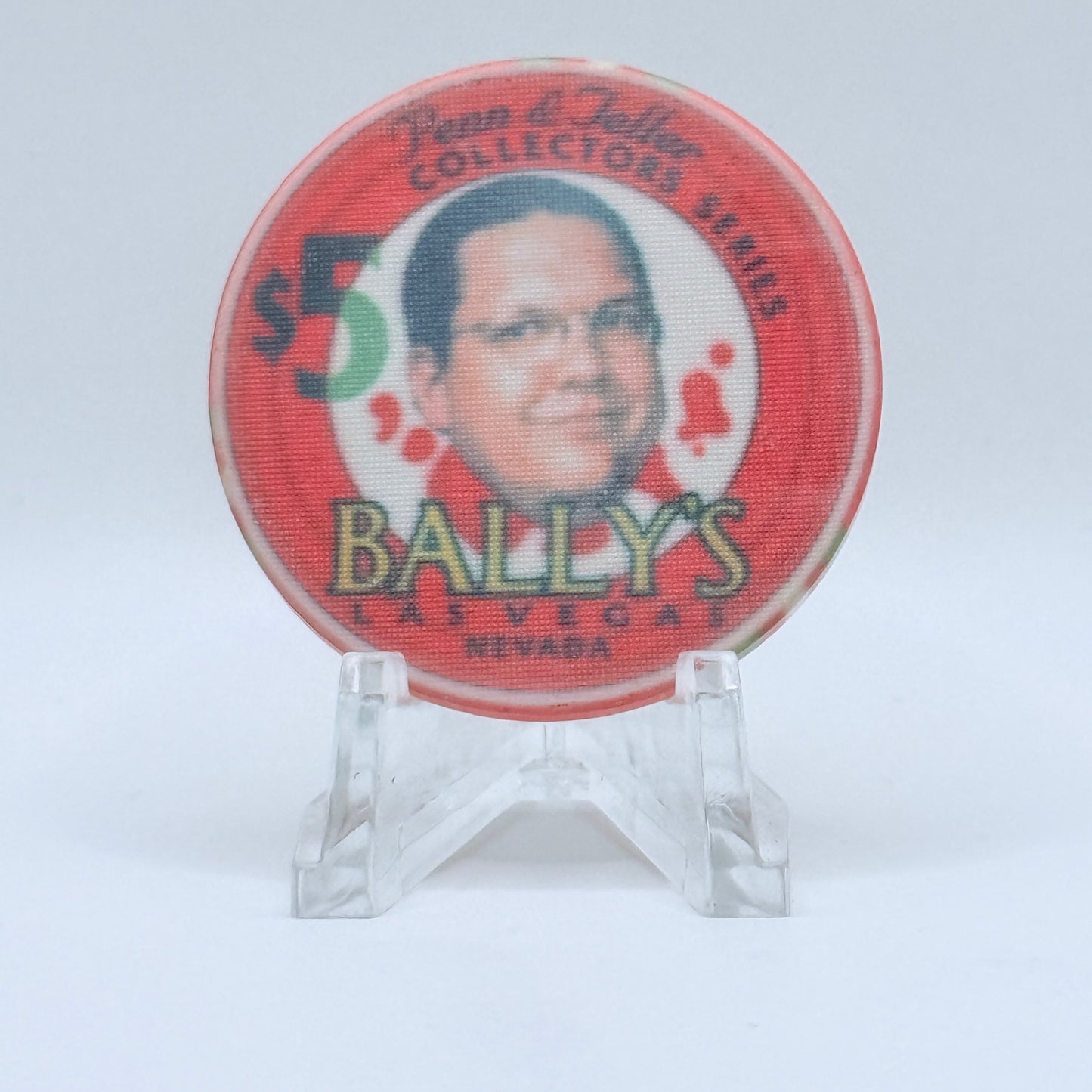 Bally's Las Vegas Nevada 1995 'Penn & Teller' LE $5 Casino Chip N0620