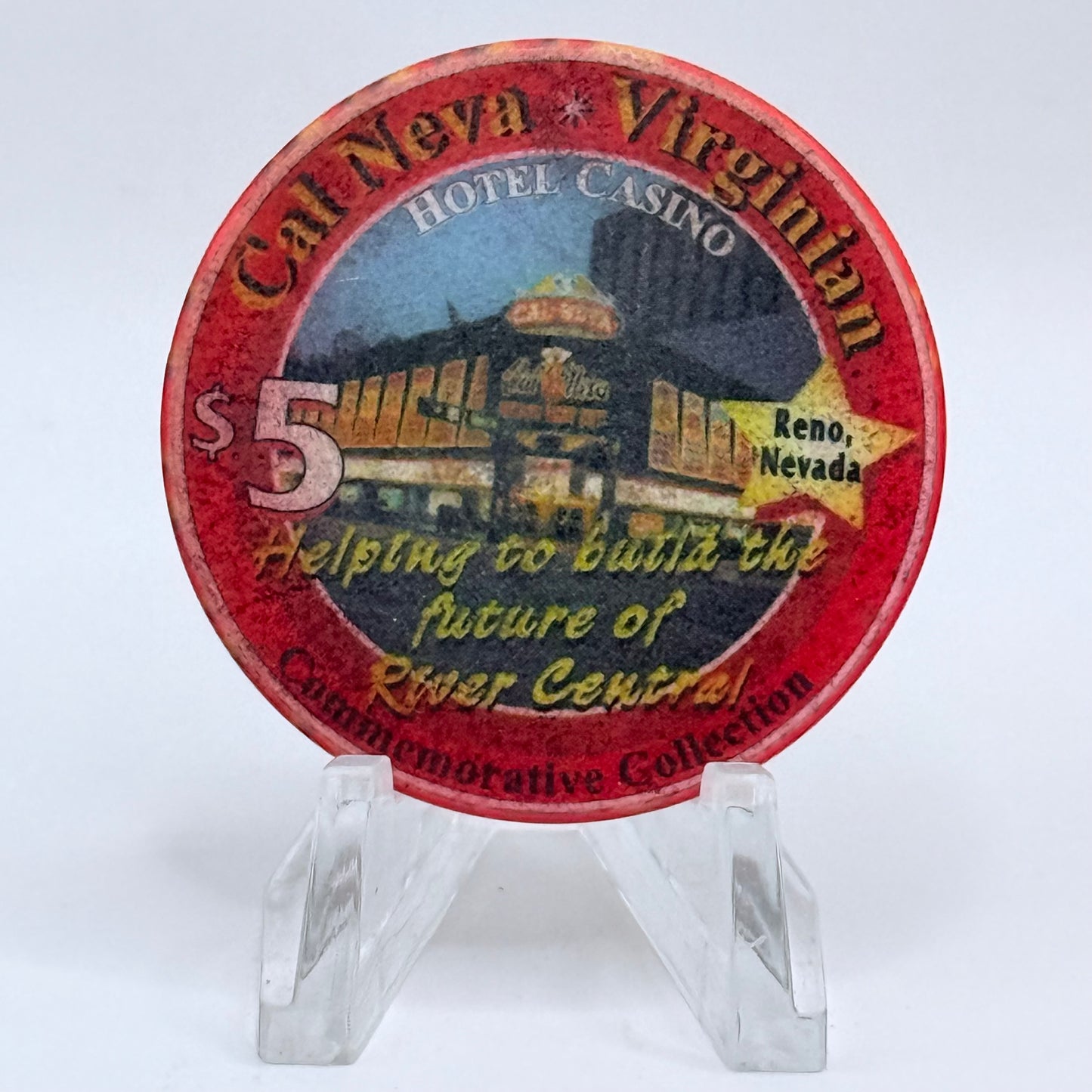 Club Cal-Neva Reno Nevada 1999 'Happy New Year' LE $5 Casino Chip V3906