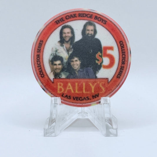 Bally's Las Vegas Nevada 1995 'Oak Ridge Boys' LE $5 Casino Chip N0618