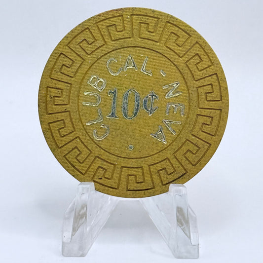 Club Cal-Neva Reno Nevada 1970s $0.10 Casino Chip N5800