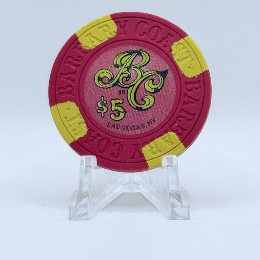Barbary Coast Las Vegas Nevada 1988 $5 Casino Chip N6040