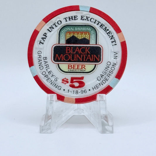 Barley's Casino & Brewing Henderson Nevada 1996 LE $5 Casino Chip N1254