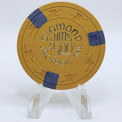 Diamond Jim's Jackpot Nevada 1964 $5 Casino Chip