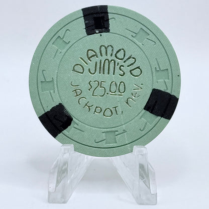 Diamond Jim's Jackpot Nevada 1964 $25 Casino Chip N3697