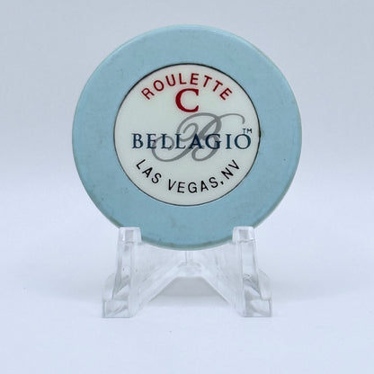 Bellagio Las Vegas Nevada 1998 Series 103 Roulette Lt Blue Casino Chip V2078