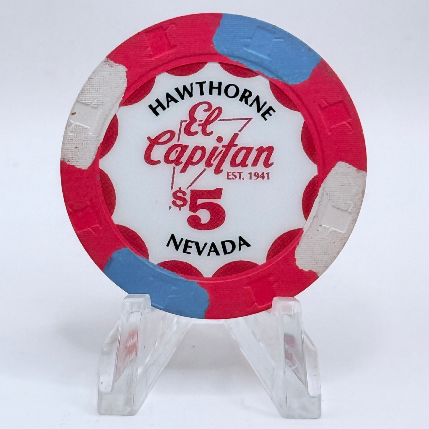 El Capitan Hawthorne Nevada 2016 LE $5 Casino Chip D2305
