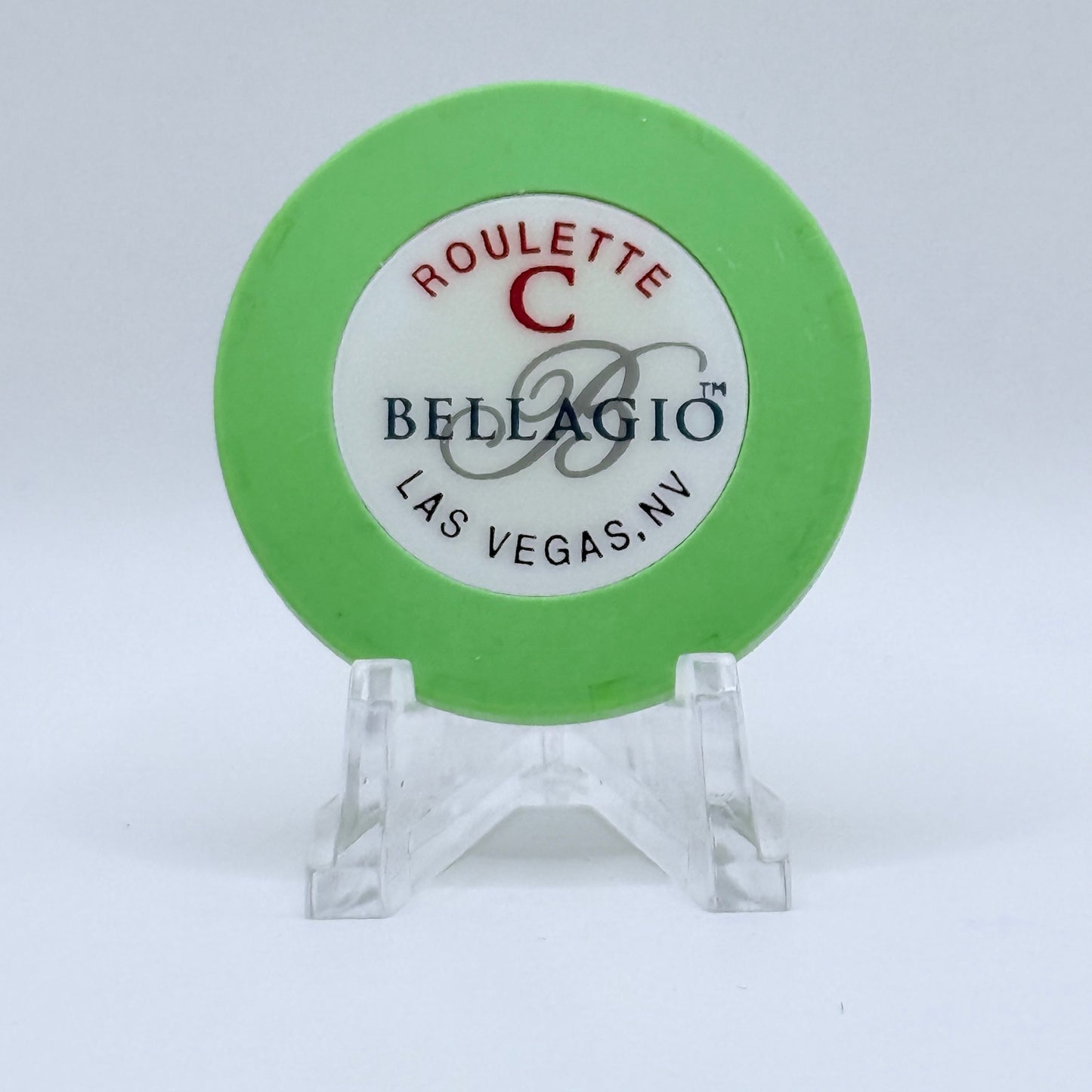 Bellagio Las Vegas Nevada 1998 Series 103 Roulette Green Casino Chip V2078