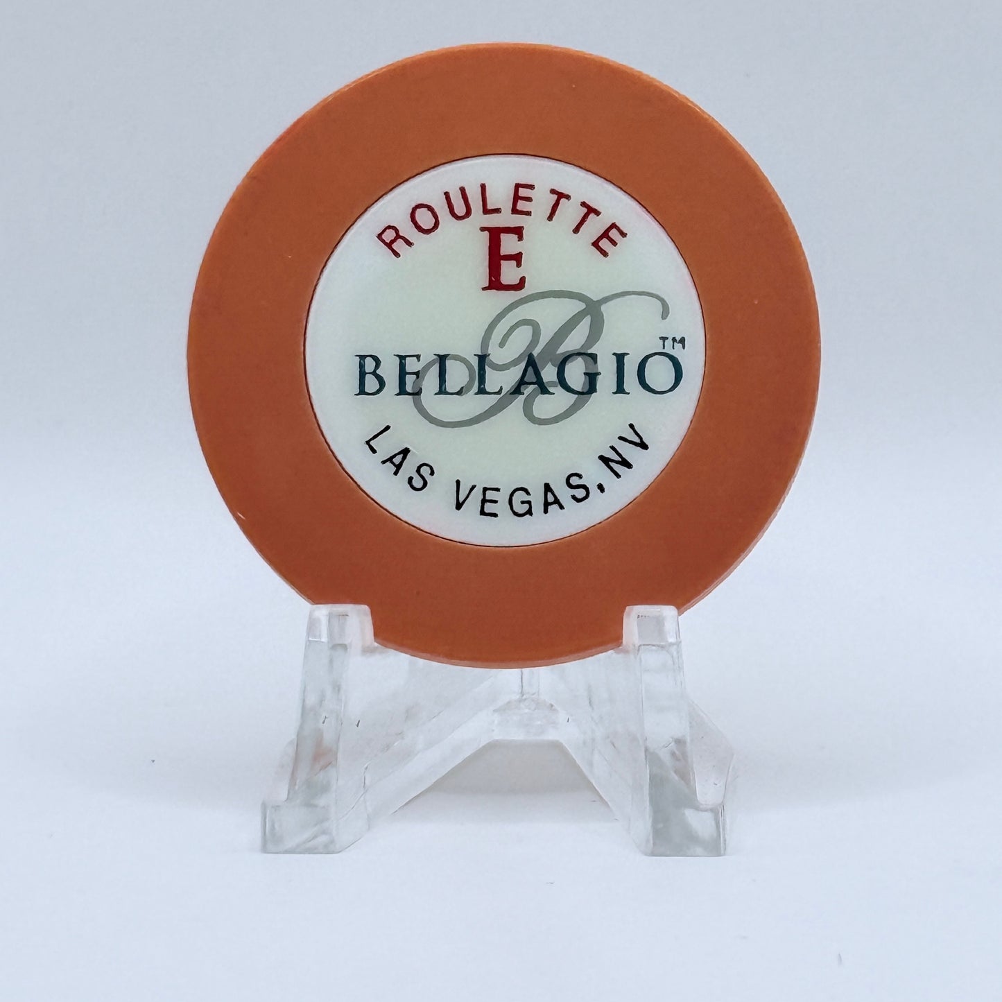 Bellagio Las Vegas Nevada 1998 Series 105 Roulette Beige Casino Chip V2090