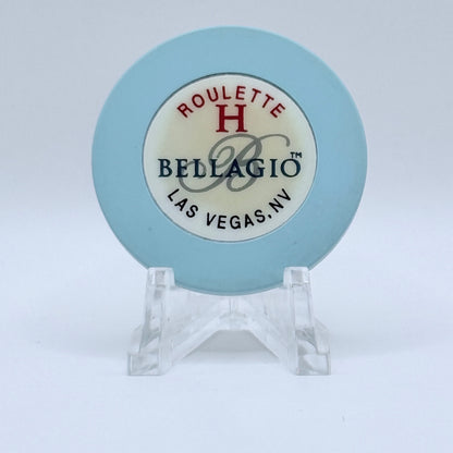 Bellagio Las Vegas Nevada 1998 Series 108 Roulette Lt Blue Casino Chip V2108