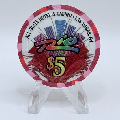 Rio Las Vegas Nevada 2007 'Fourth Of July' LE $5 Casino Chip E6336