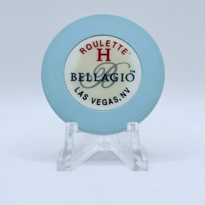 Bellagio Las Vegas Nevada 1998 Series 108 Roulette Lt Blue Casino Chip V2108