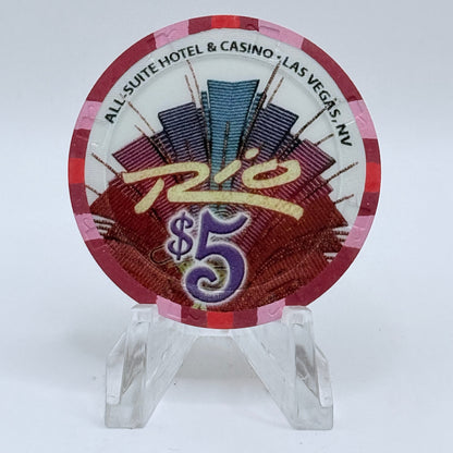Rio Las Vegas Nevada 2006 'Ride'em Cowboy' LE $5 Casino Chip E8273