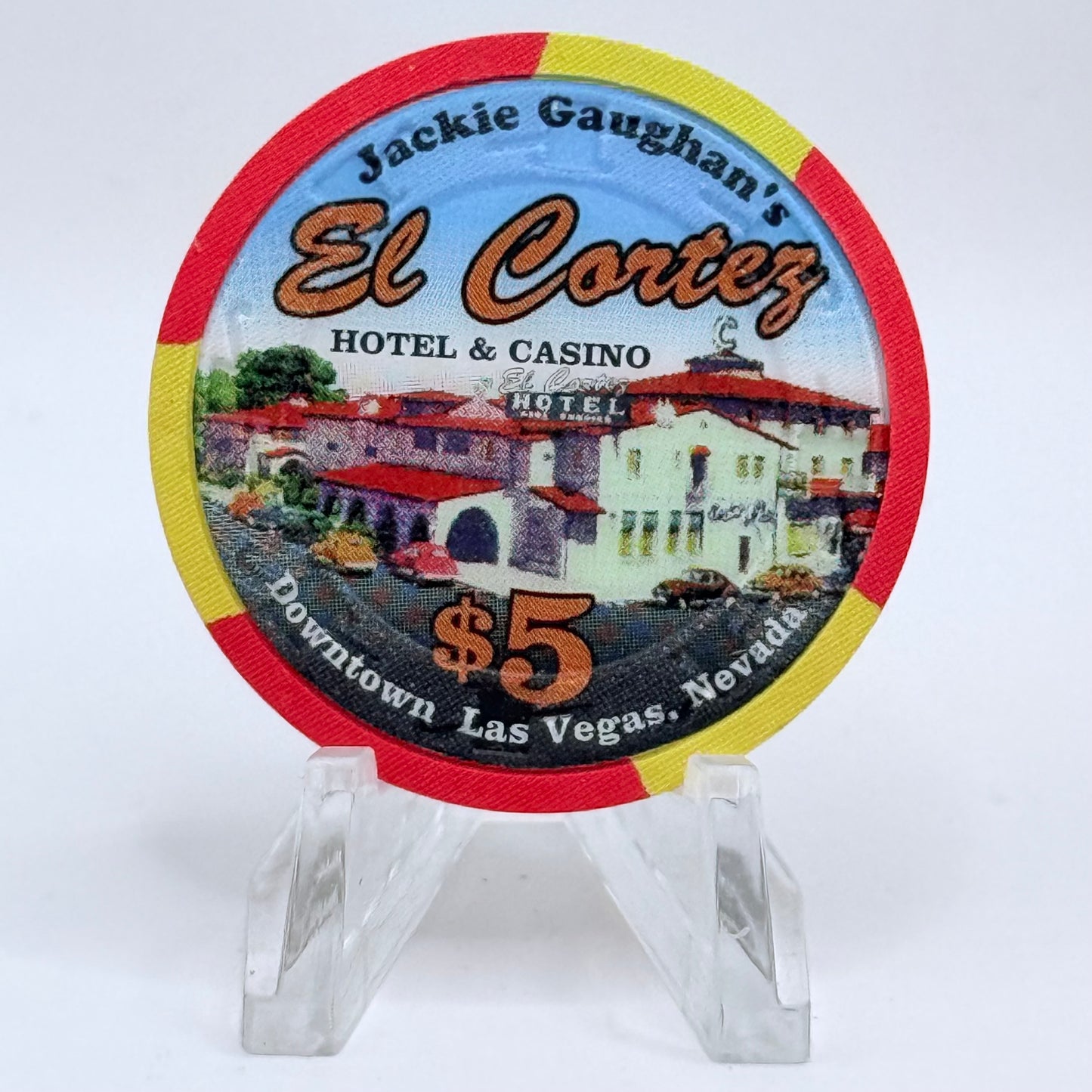 El Cortez Las Vegas Nevada 1995 'Benny Binion' LE $5 Casino Chip N2013