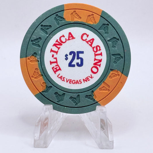 El Inca Las Vegas Nevada 1977 $25 Casino Chip N6102