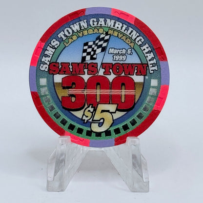 Sam's Town Las Vegas Nevada 1999 'Richard Petty' LE $5 Casino Chip V3366
