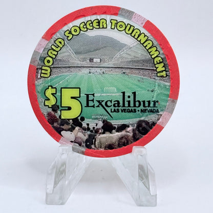 Excalibur Las Vegas Nevada 2010 'World Soccer Tournament' LE $5 Casino Chip D0056