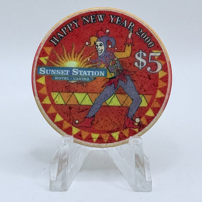 Sunset Station Henderson Nevada 2000 'Millennium' LE Casino Chip D2219