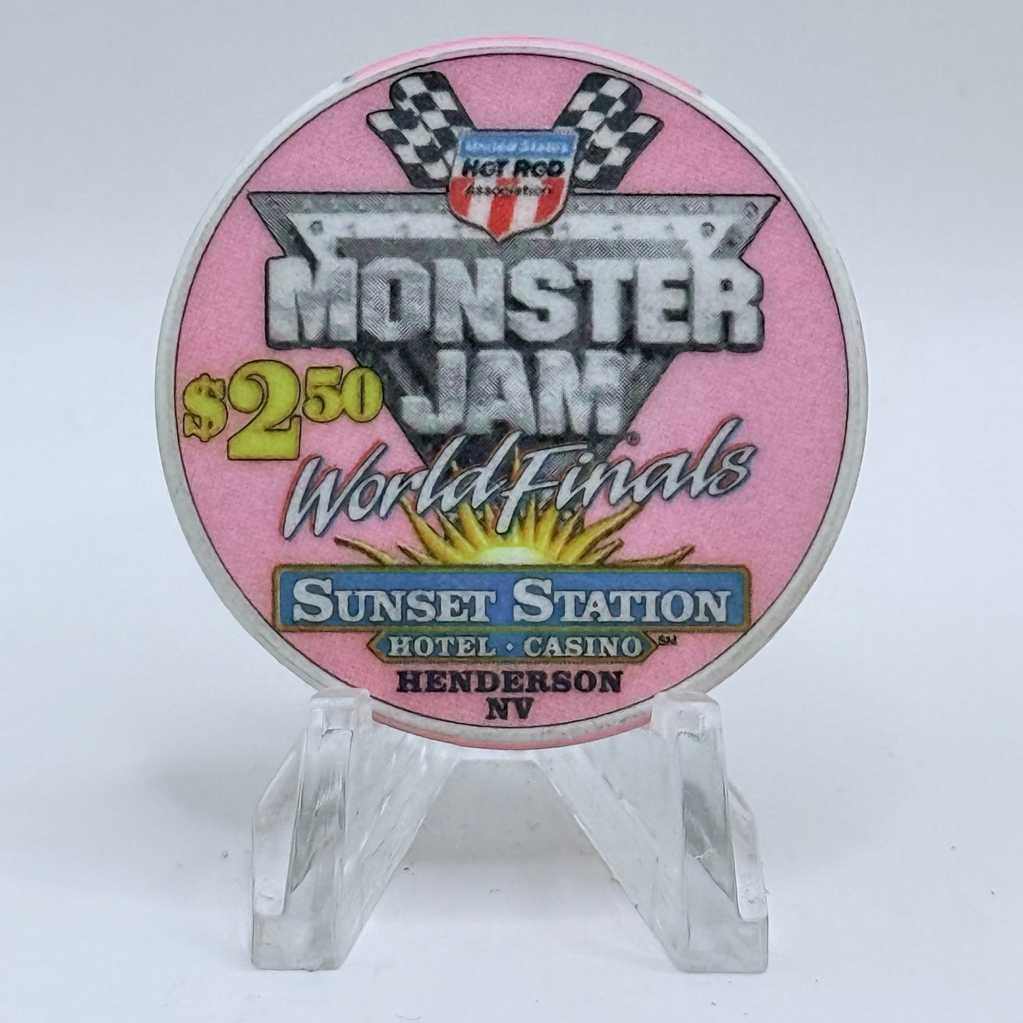 Sunset Station Henderson Nevada 2003 'Monster Jam' LE $2.50 Casino Chip E2701