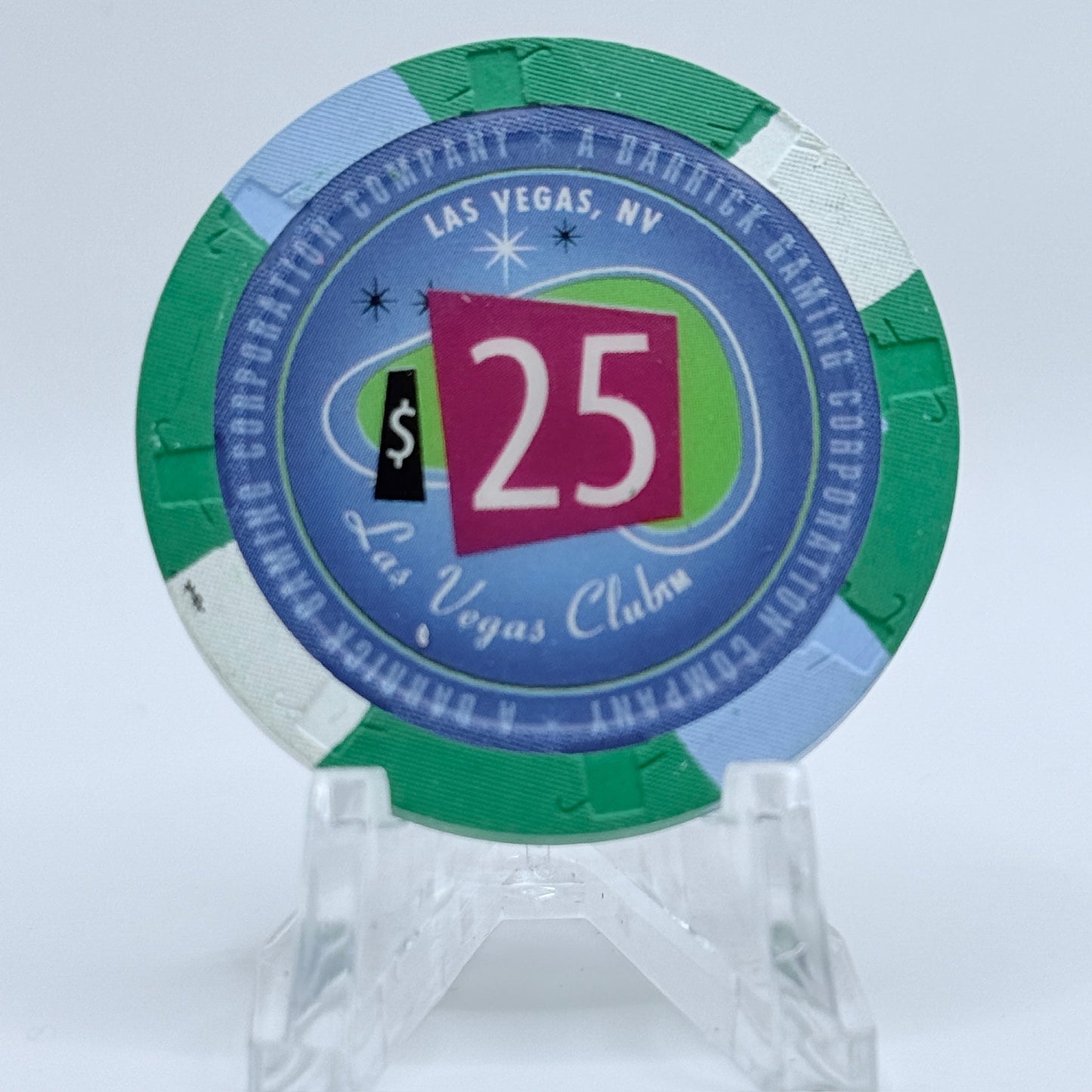 Las Vegas Club Las Vegas Nevada 2004 $25 Casino Chip E3094