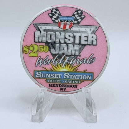 Sunset Station Henderson Nevada 2003 'Monster Jam' LE $2.50 Casino Chip E2702