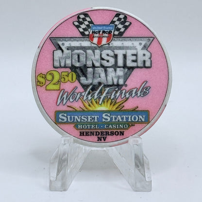 Sunset Station Henderson Nevada 2003 'Monster Jam' LE $2.50 Casino Chip E2703
