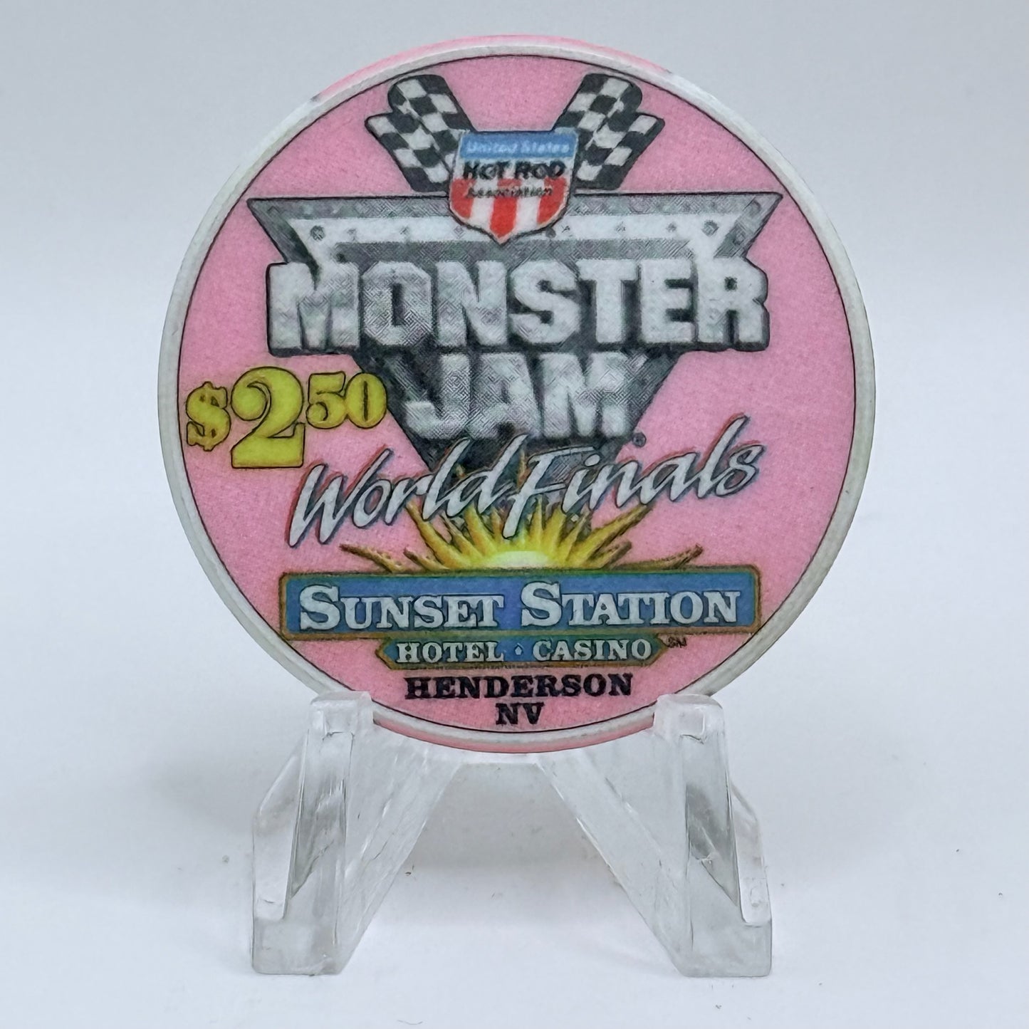 Sunset Station Henderson Nevada 2003 'Monster Jam' LE $2.50 Casino Chip E2704