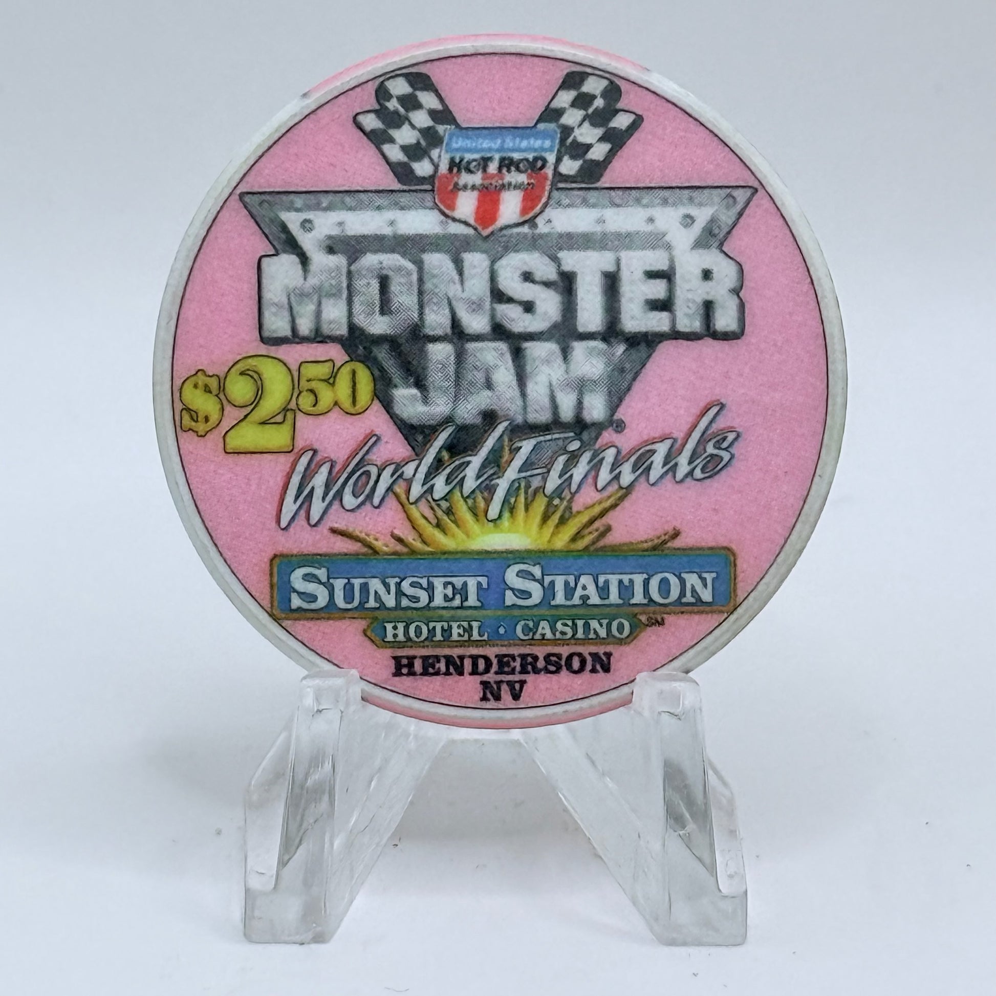 Sunset Station Henderson Nevada 2003 'Monster Jam' LE $2.50 Casino Chip E2704