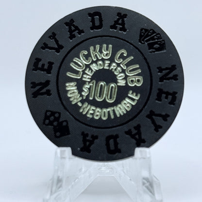 Lucky Club Henderson Nevada 1970 $100 Casino Chip E1322
