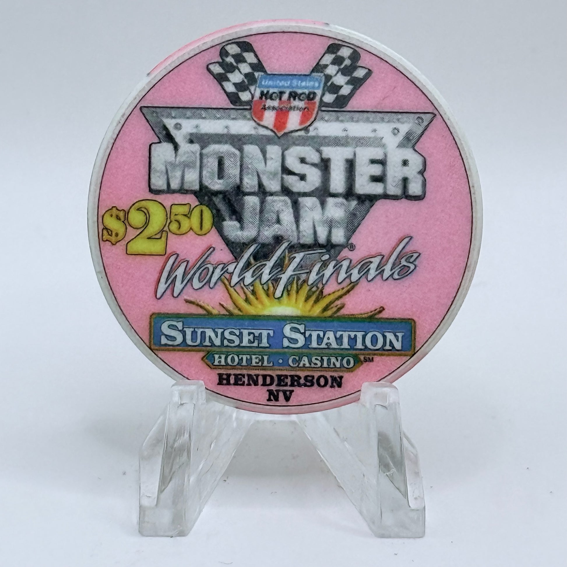 Sunset Station Henderson Nevada 2003 'Monster Jam' LE $2.50 Casino Chip E2705