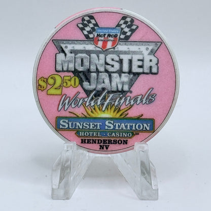 Sunset Station Henderson Nevada 2003 'Monster Jam' LE $2.50 Casino Chip E2705